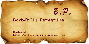 Borbély Peregrina névjegykártya
